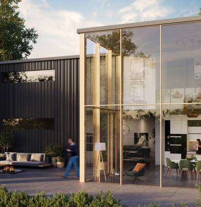 Architectural render - SlimWall 35 - Residential